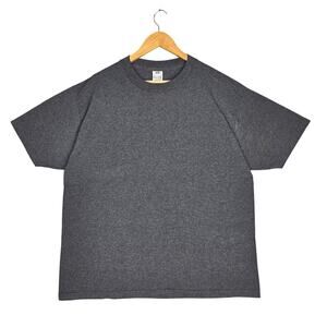 PRO CLUB MEN’S HEAVYWEIGHT COTTON SHORT SLEEVE CREW – XL – DARK GRAY